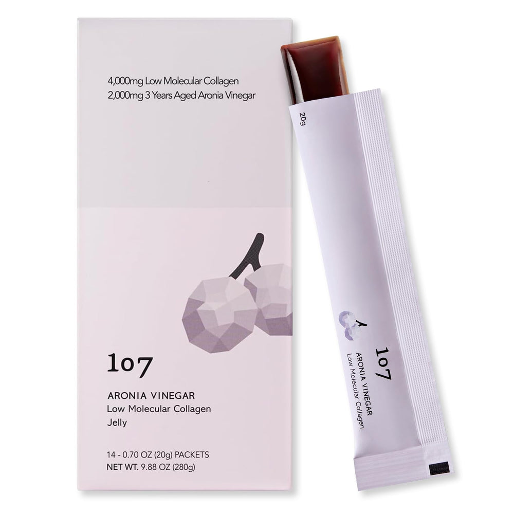 107 ARONIA collagen jelly stick packaging shown, ideal for convenient daily inner beauty support.
