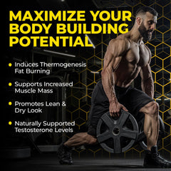 Athlete preparing for workout with 17-BOL Avry Labs Extreme Anabolic