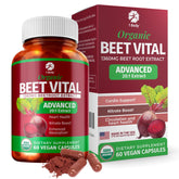1 Body Beet Vital bottle front showing vegan beetroot capsules for natural energy