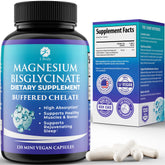 1 Body magnesium bisglycinate capsules bottle for daily relaxation and calm muscles.