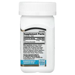21st Century Iron label packaging image—clear gluten-free iron supplement details.