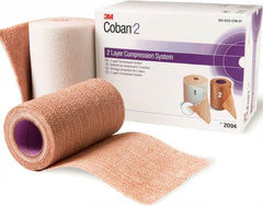 3M Coban 2-Layer System inner comfort layer provides breathable cushioning for daily wear.
