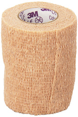 3M Coban LF self-adherent wrap demonstrating hand-tear capability for quick dressing changes
