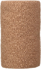 3M Coban self-adherent wrap tan close-up showing self-closure for secure fit