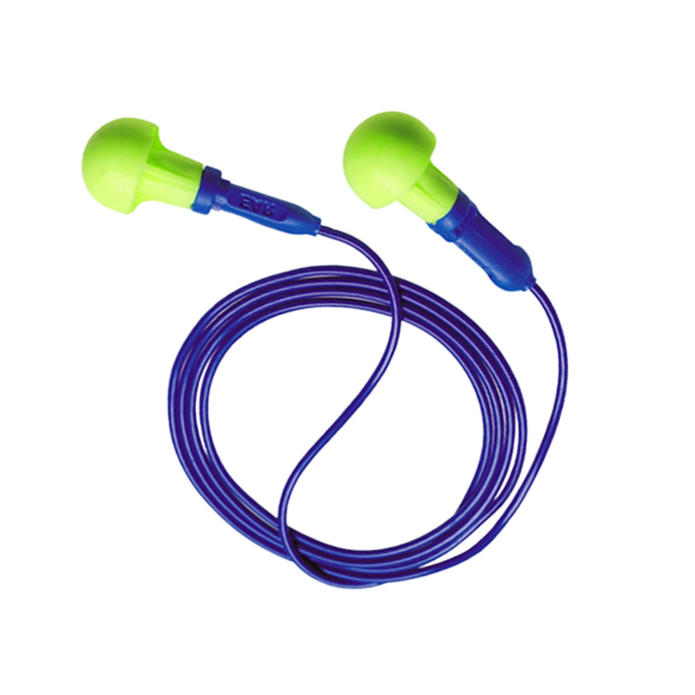 3M E-A-R Push-Ins earplugs with corded packaging for easy storage.