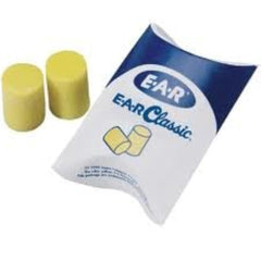 3M Earplugs Classic PVC foam in pillow pack for clean, portable hearing protection in loud environments