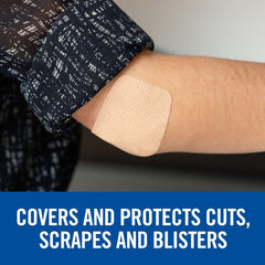 Nexcare Soft ’n Flex bandage demonstrates stretch adaptability for joints.