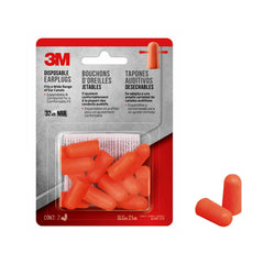 Tapones desechables 3M naranja, facilita el insertado para talleres.