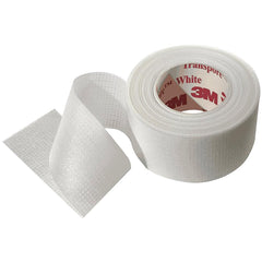 3M Transpore transparent film enables skin visualization while securing dressings.