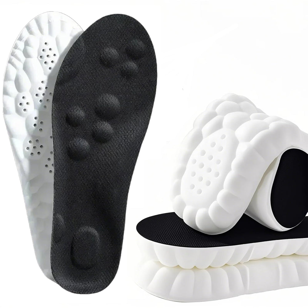 4D Cloud Soles arch support enhances stability for daily wear and workouts.