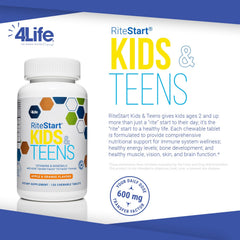 4Life RiteStart Kids Apple chew tablets; tasty immune and brain support for kids