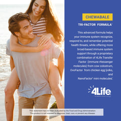 4Life Transfer Factor tablets on a breakfast tray with water for daily routine