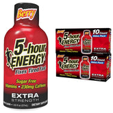 5-hour ENERGY Extra Strength Berry Shot bottle ready for on-the-go energy and focus.
