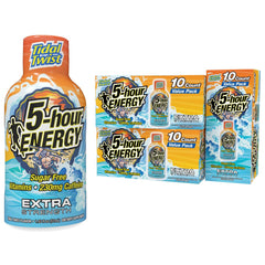 5-hour ENERGY Extra Strength Tidal Twist bottle front for on-the-go mornings.