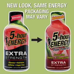 5-hour ENERGY Watermelon on a desk for an alert start to meetings.