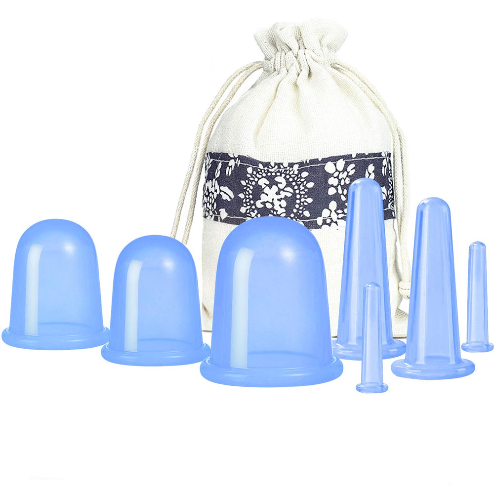 500-miles cupping therapy eye cups with soothing silicone for gentle eye massages