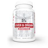 5% Nutrition Rich Piana Liver & Organ Defender bottle pour for cycle support