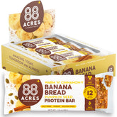 88 Acres banana bread seed protein bar pack nine for on-the-go energy