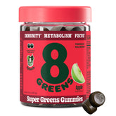 8Greens Daily Greens Gummies Apple bottle for daily immune support.