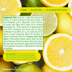 8Greens fruity flavor packaging emphasizing tasty daily greens