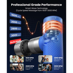 A7 Pro with brushless motor for quiet, deep percussion.