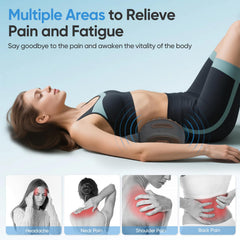 AASMAAN neck massager pillow heat function close-up for soothing warmth