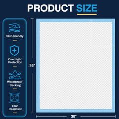 AAY waterproof bed pad keeps surfaces dry for adults and pets.