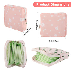 Abeillo sanitary napkin storage bag dots pattern offers discreet daily organization