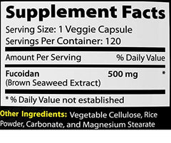 Absonutrix Laminaria Japonica seaweed source shown for natural supplement.