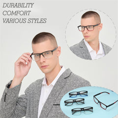 acavefox reading glasses frame side view highlights sleek, durable construction for all-day comfort