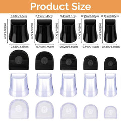 Accoglie heel caps close-up – durable TPU tip for long-lasting protection.