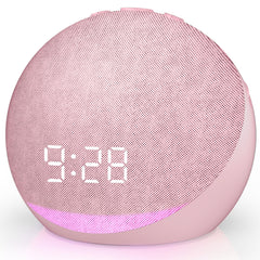 Acedeck pink sound machine alarm clock front view for calm nights
