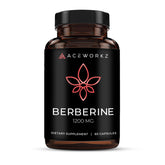 ACEWORKZ Berberine supplement bottle for daily metabolic support and cravings control.