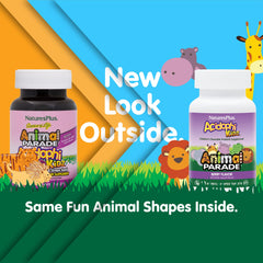 AcidophiKidz berry-flavored chews, fun animal shapes that kids enjoy while supporting digestion.