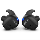ACT FIRES Bluetooth shooting earbuds in case for on-the-go charging and storage.