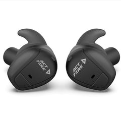 ACT FIRES shooting ear buds with charging case for all-day range protection.