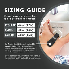 Aculief stress-relief clip in compact design for easy wear