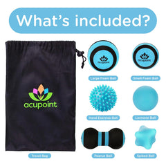 Acupoint large foam ball for broad muscle massage and soreness relief
