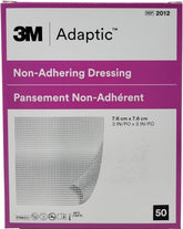 Adaptic non-adherent dressing 3x3 box of 50, protects wounds while easing removal.