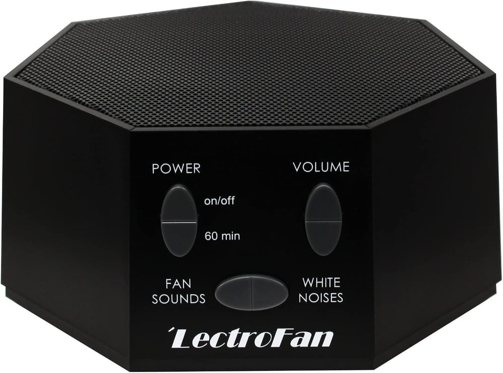 Adaptive Sound Technologies LectroFan Classic front view; compact travel-ready design for on-the-go rest