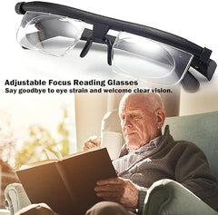 Adjustable Reading Glasses close-up text clarity for detailed reading tasks.