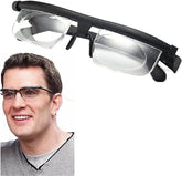 Adjustable Reading Glasses with dial vision side dial for precise focus on text.