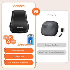 Admbm 4D kneading shiatsu pillow delivers neck and shoulder relief.