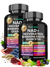 Adndale NAD supplement bottle-front emphasizes convenient daily energy support.