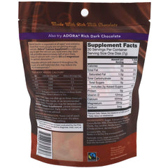 Adora Calcium Supplement single-pack 30-count, gluten-free and Fairtrade certified for mindful indulgence.