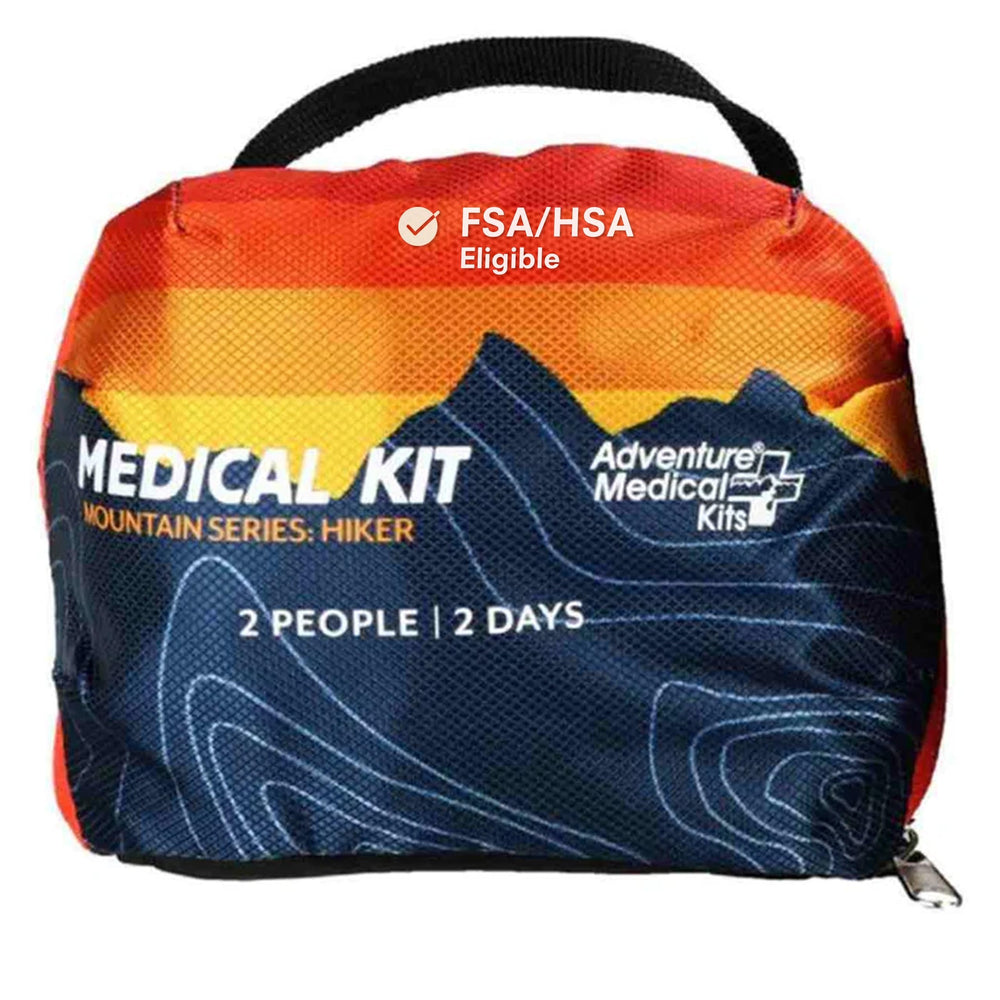 Adventure Medical Kits Mountain Series Hiker bag open showing organized interior for quick access