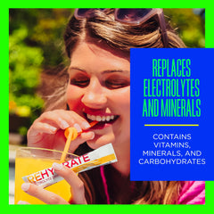AdvoCare Rehydrate dissolving in water, ideal for post-workout refreshment