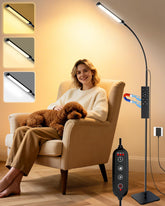 AearKing light therapy lamp on stand providing bright, UV-free daylight for daily routines