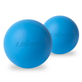 Aegero lacrosse ball blue back-therapy for self-myofascial release.