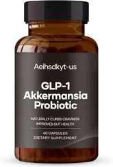 AEIHSDKYT-US GLP-1 supplement bottle aids appetite control and gut-friendly support.